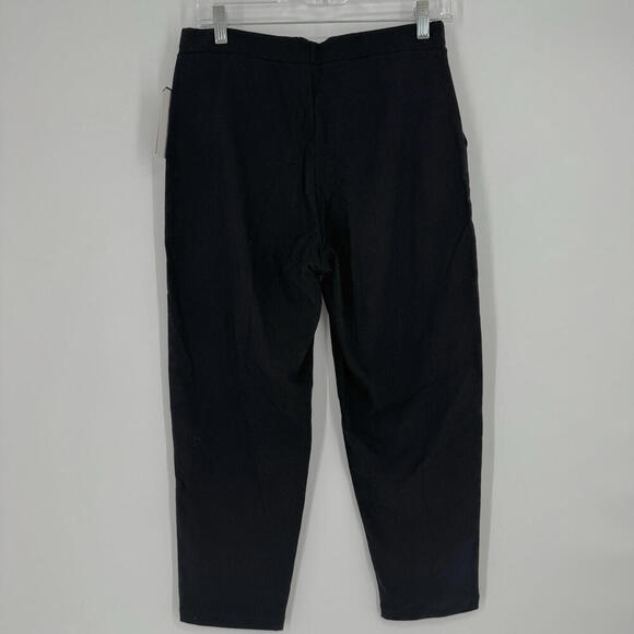 Clara Sun woo pants womens large L black straight leg minimalist work office - Picture 6 of 6